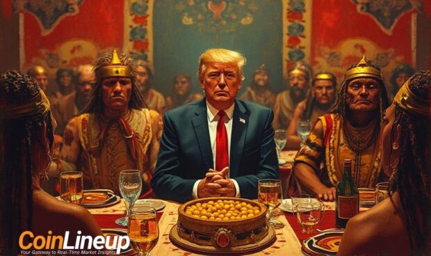 trump memecoin dinner protest