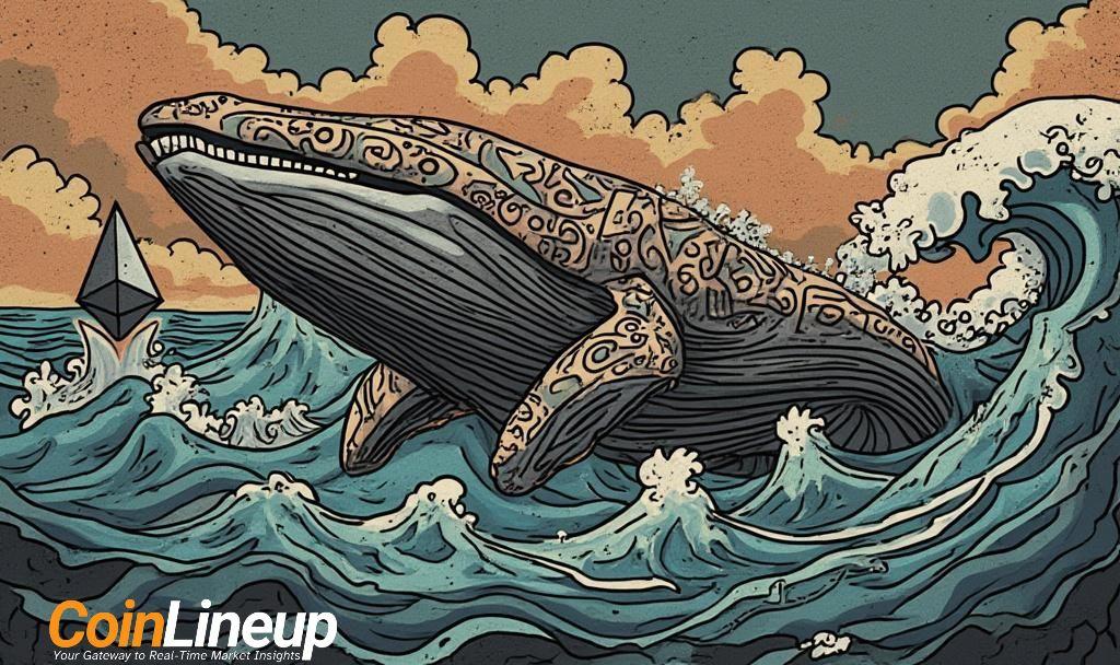 whale moves 605eth to kraken