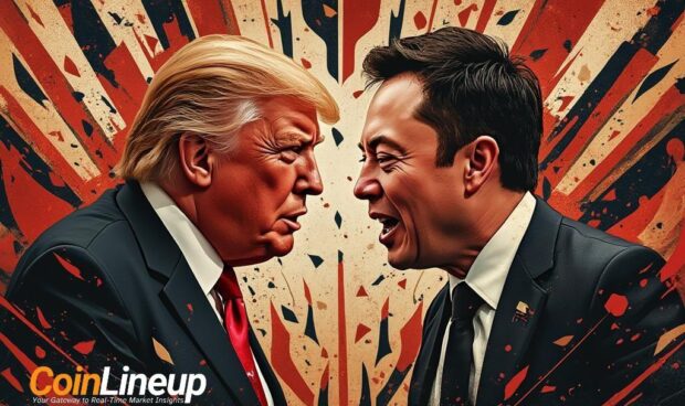 trump musk feud heated exchanges