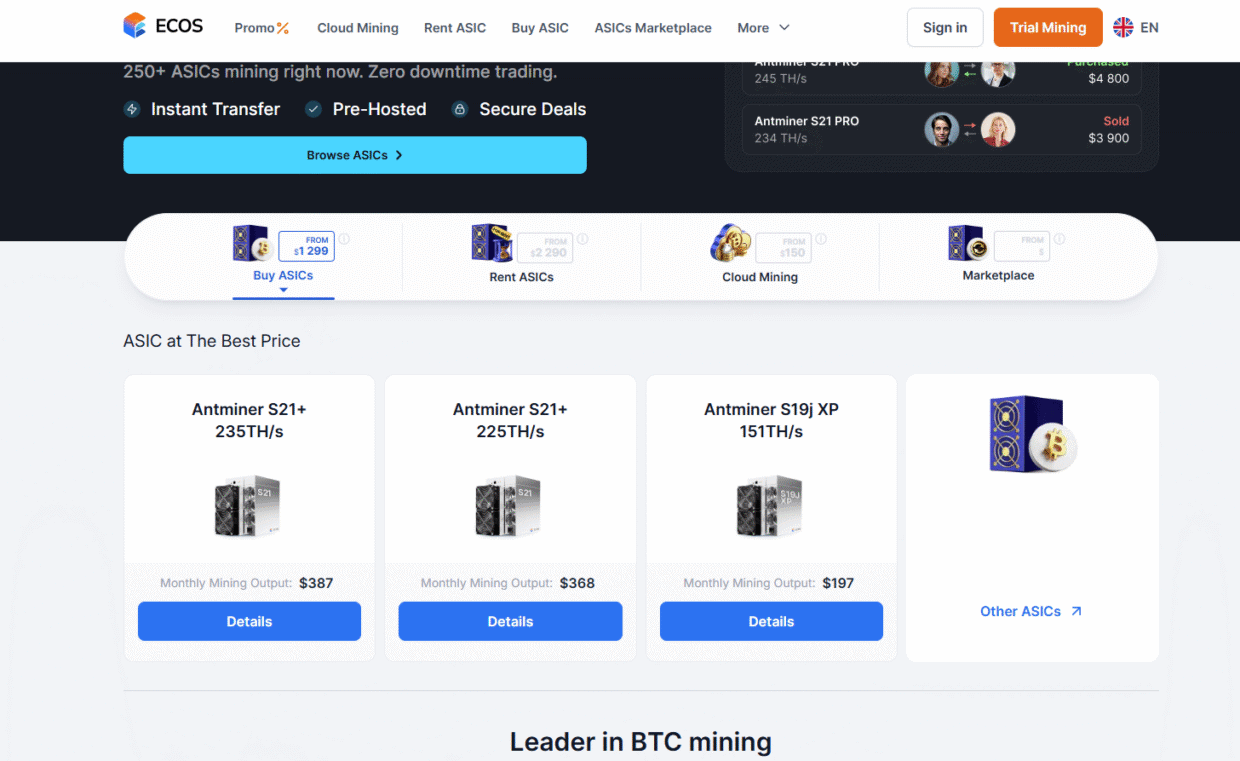 ECOS: Regulated Cloud Mining Service