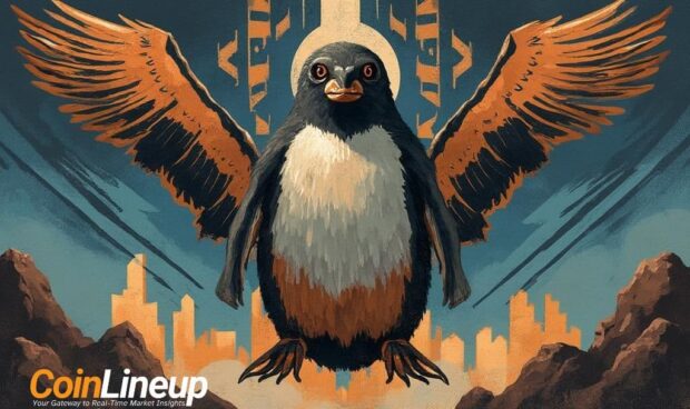 PENGU Surpasses Gold Tether and PUMP in Market Cap