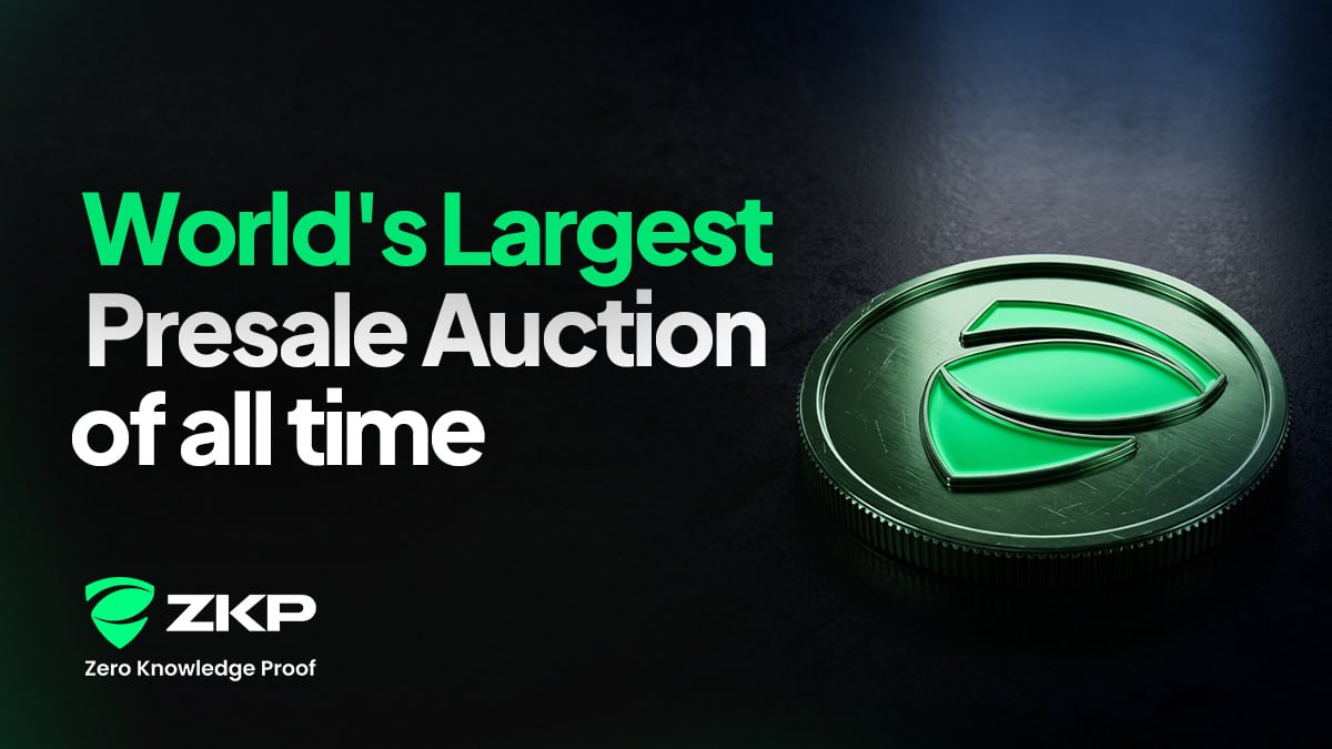 ZKP Crypto Presale Auction Seeks $1.7B with 500x–10,000x Upside Models