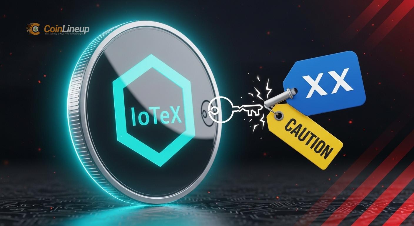 IoTeX (IOTX) faces Upbit caution tag after key exploit