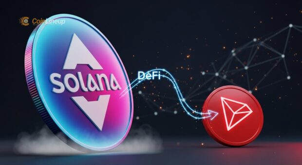 Solana edges past Tron in 24h fees on DeFi activity