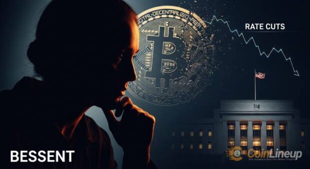 bessent fed wait and see cuts war driven inflation bitcoin thumbnail