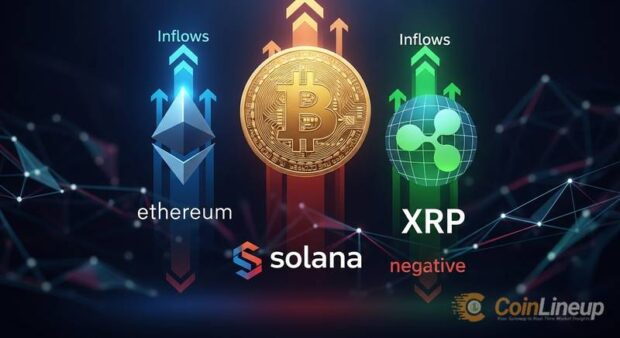 btc eth xrp spot etf inflows sol outflows april 25 thumbnail