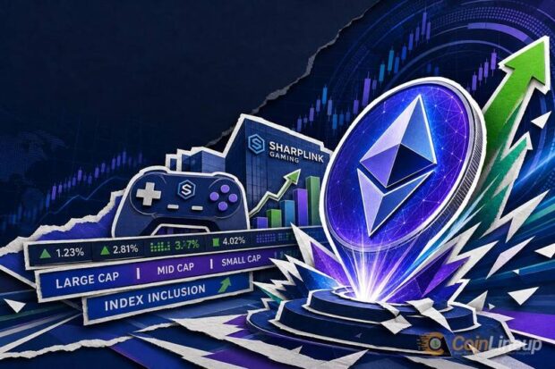 sharplink russell indexes ethereum treasury thumbnail