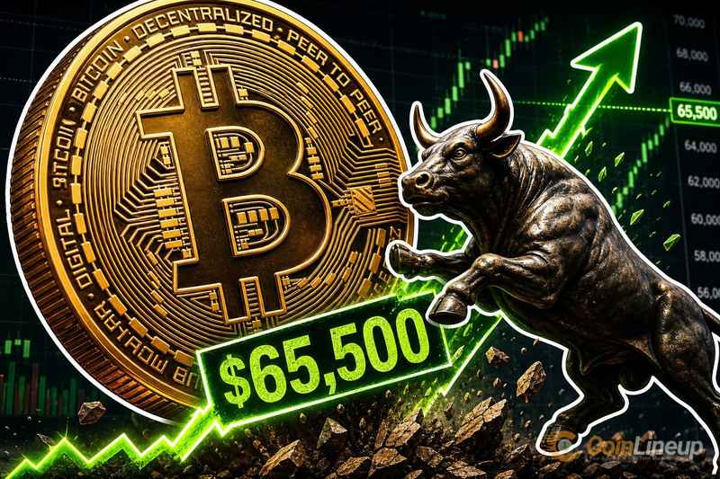 Bitcoin Rises Above $65,500 as Bulls Reclaim Key Price Level