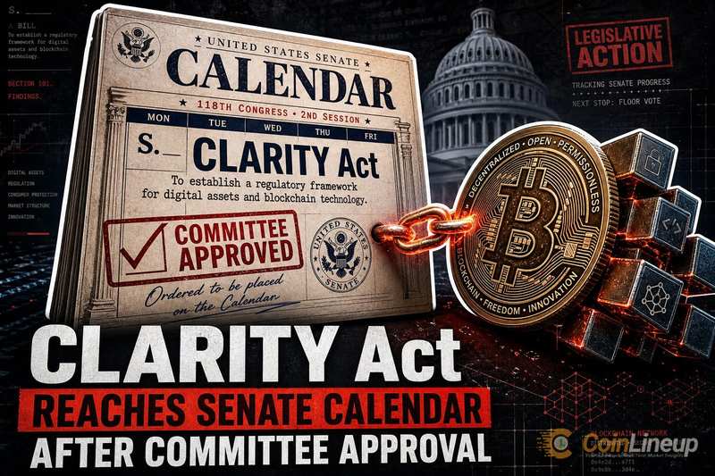 CLARITY Act Reaches Senate Calendar After Committee Approval