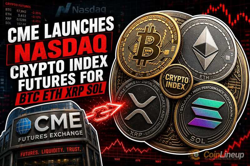 CME Launches Nasdaq Crypto Index Futures for BTC, ETH, XRP, SOL