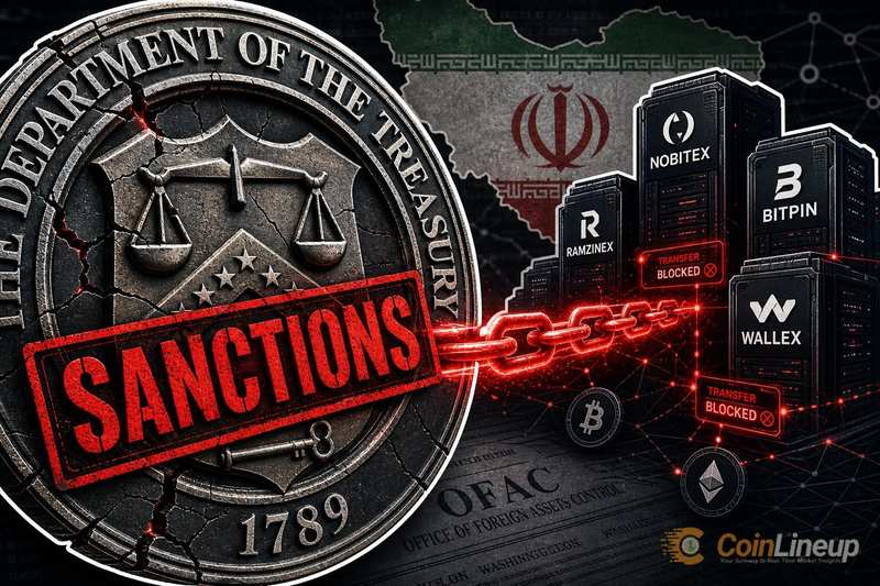 U.S. Treasury Sanctions Iranian Crypto Exchanges Nobitex, Bitpin, Ramzinex, and Wallex